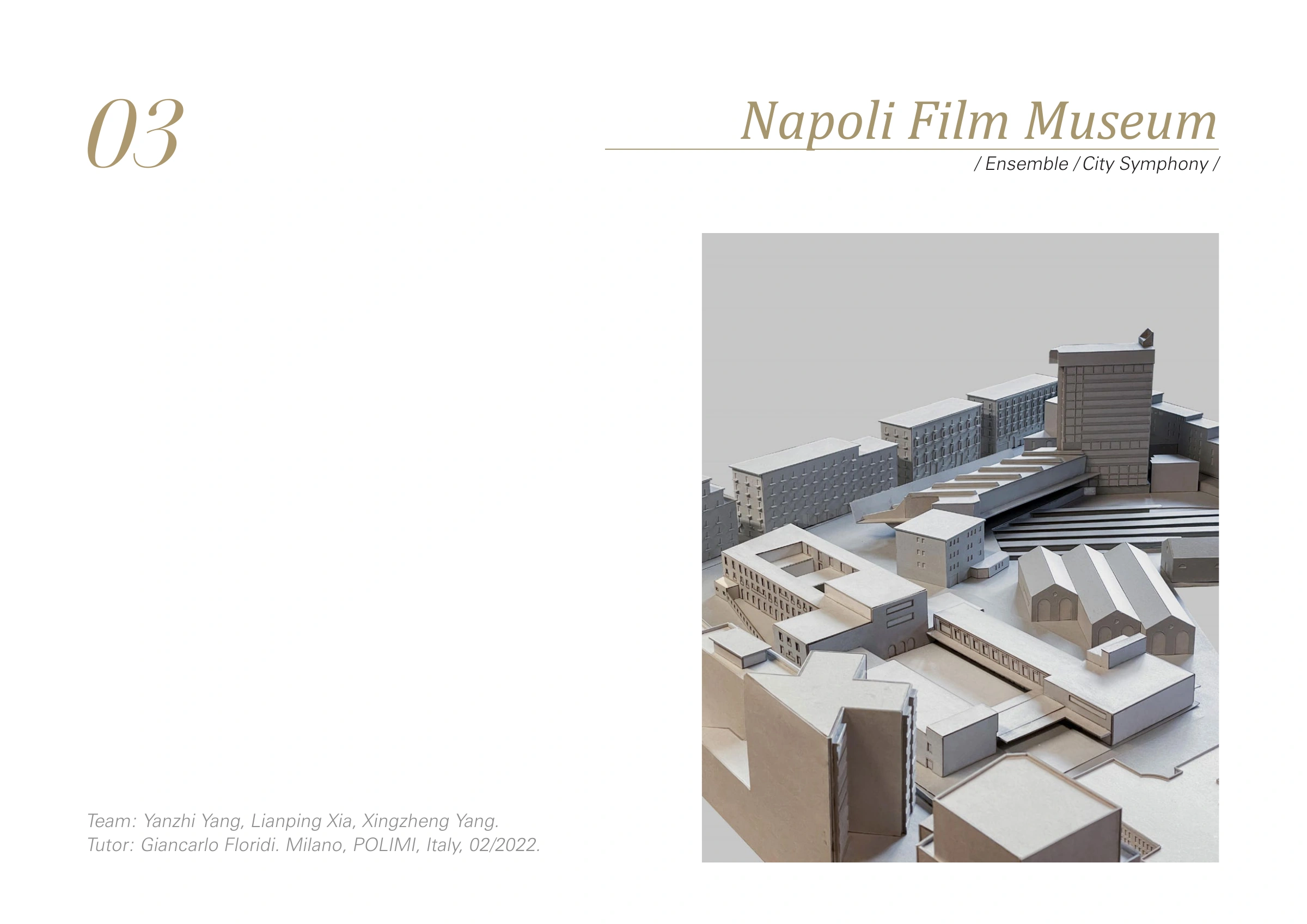 Napoli Film Museum: original project cover